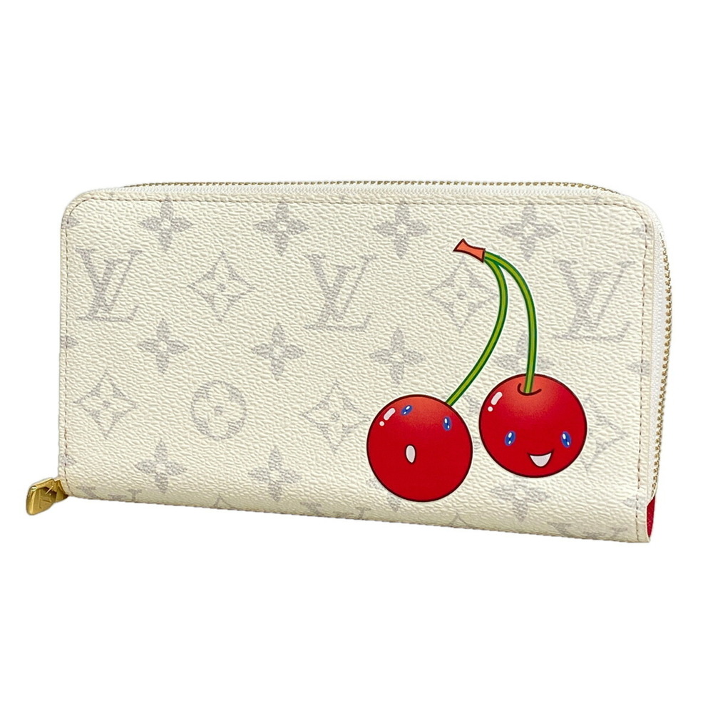 Louis Vuitton Monogram Cherry Zippy Wallet Long Wallet, Takashi Murakami M142...